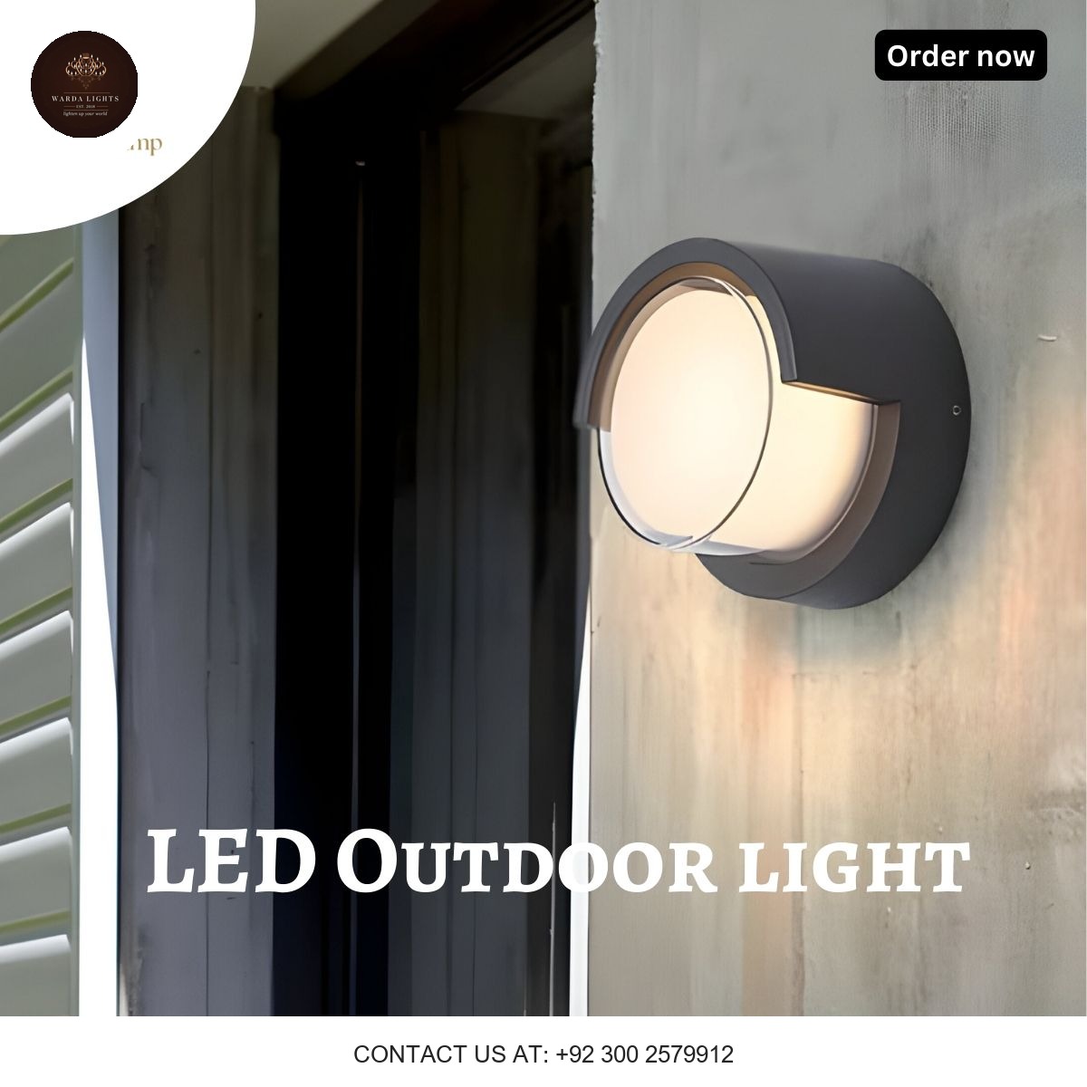 ROUND LED OUTDOOR WALL LIGHT