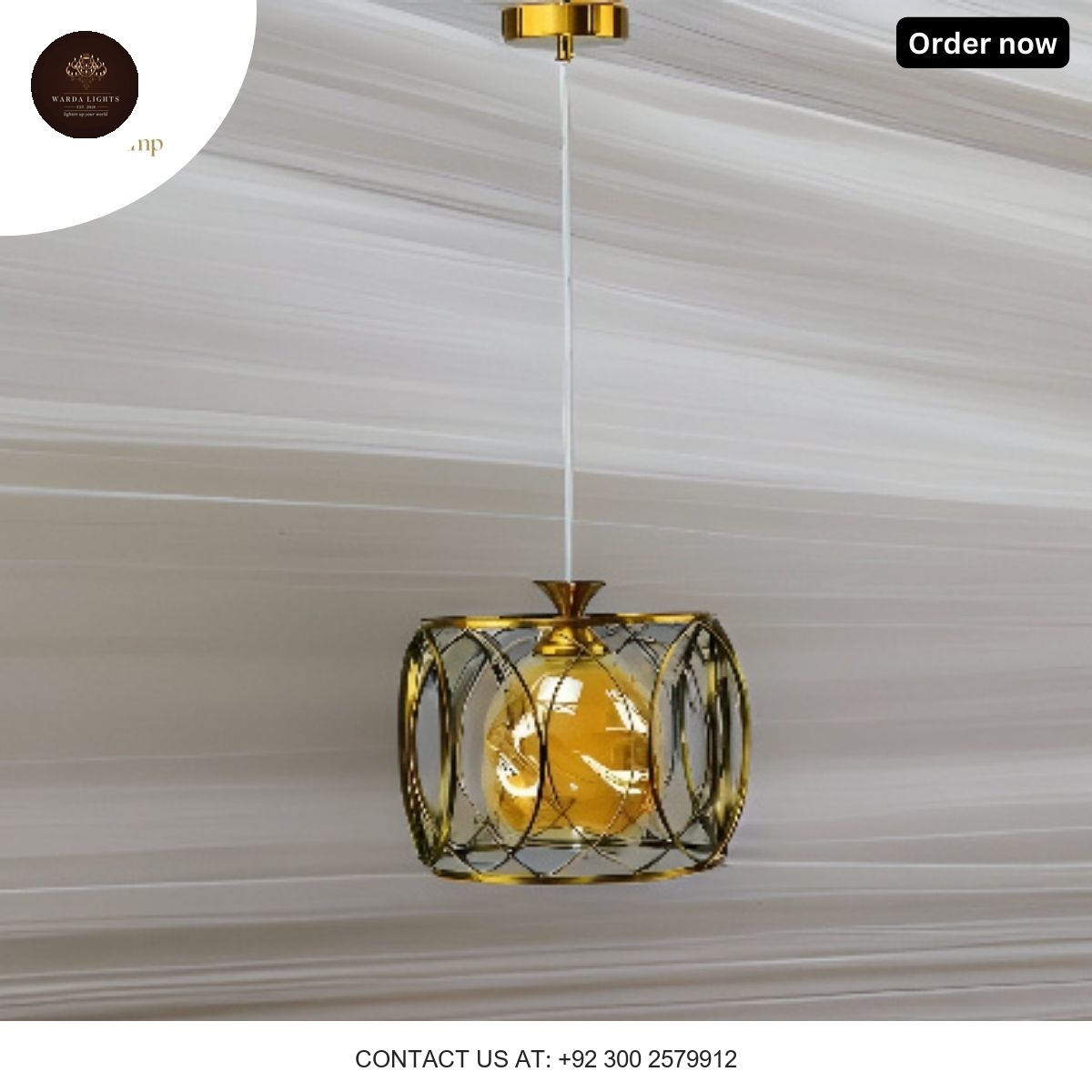 GOLD CEILING LIGHT