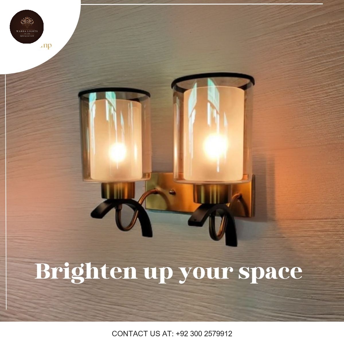 ANTIQUE COPPER AND BLACK WALL LAMP