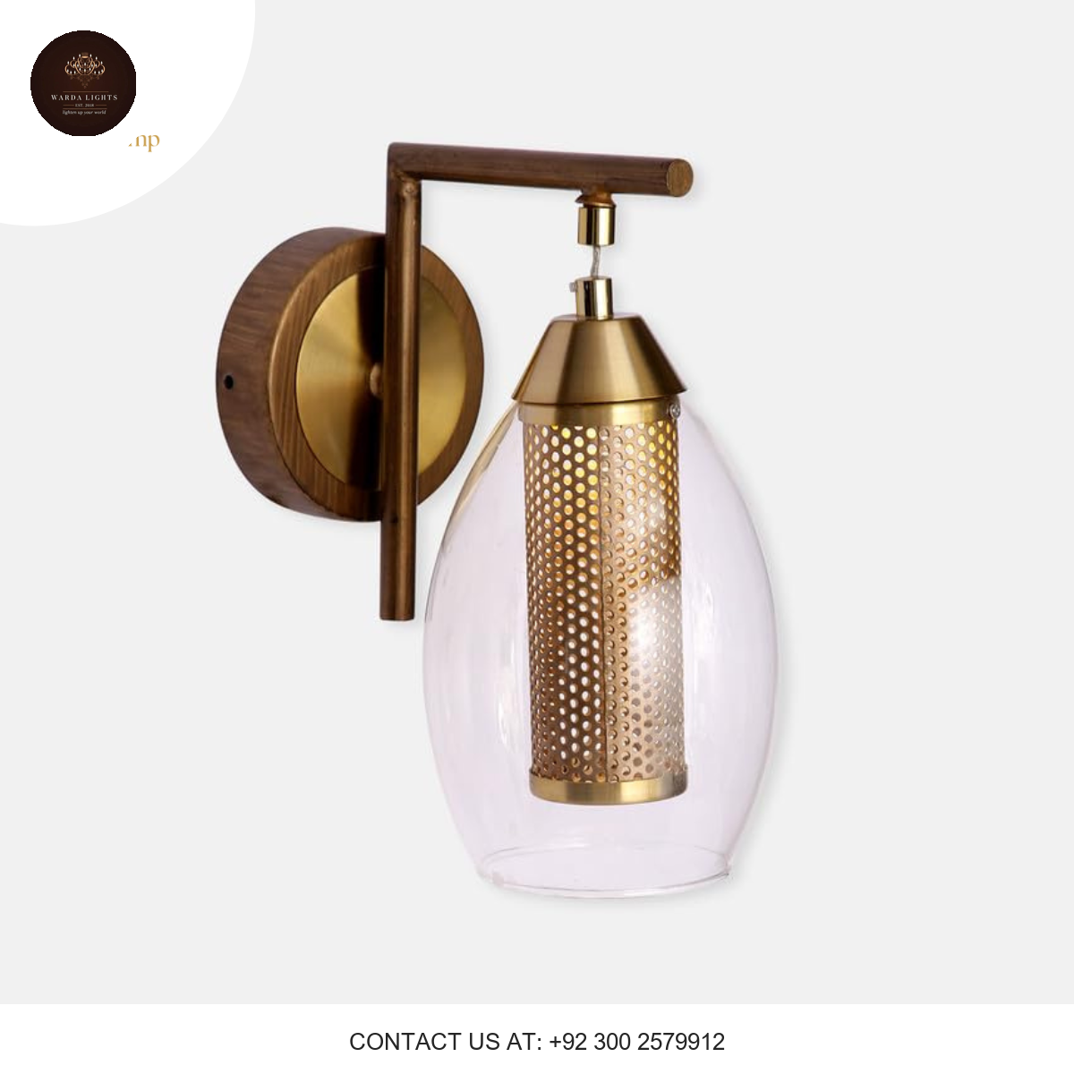 DECORATIVE HANGING GLASS WALL LAMP