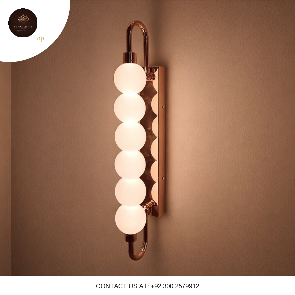 MODERN BEADED WALL SCONCE