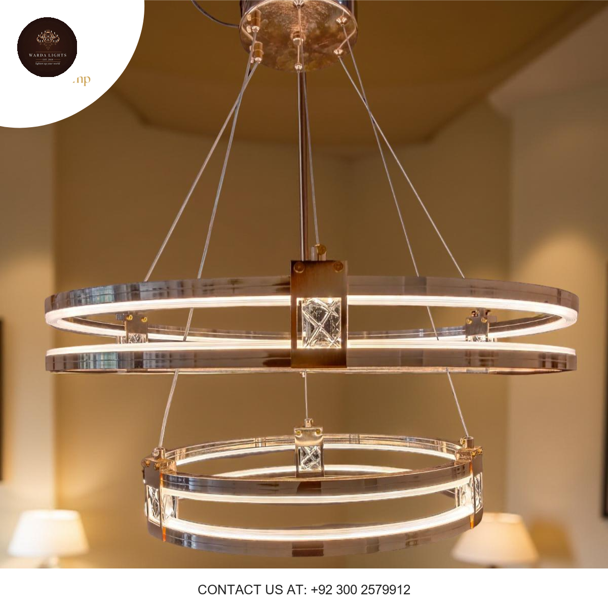 DOUBLE RING CHANDELIER