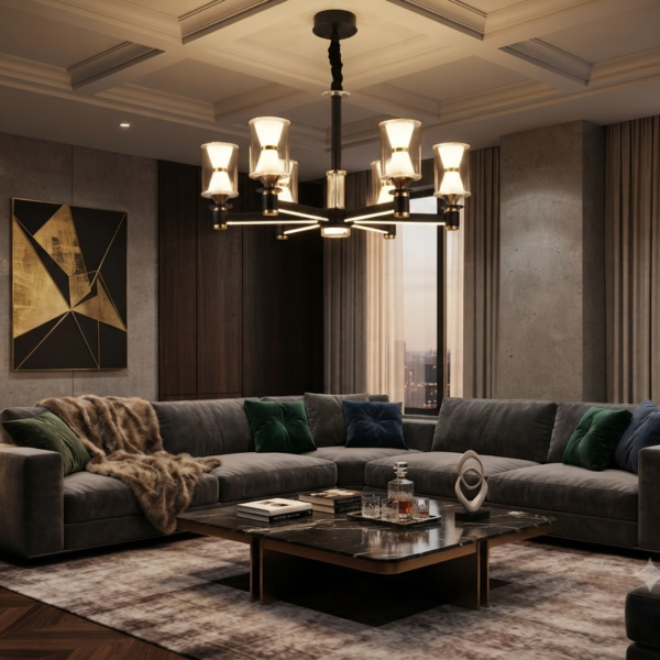 Modern Geometric Pendant Chandelier