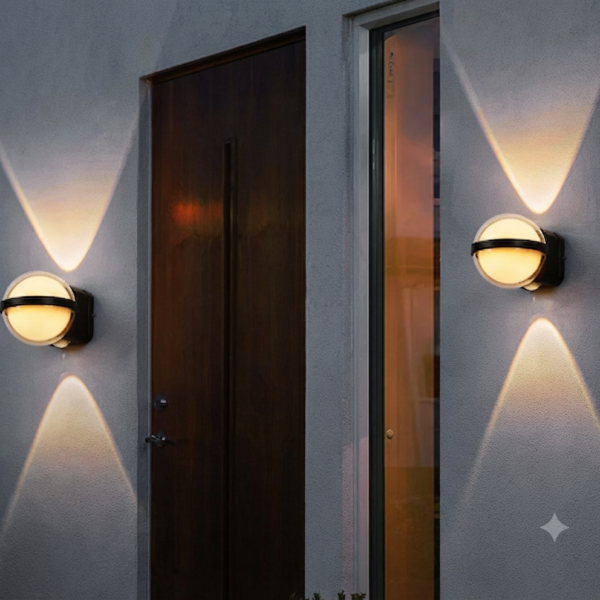 WHITE BODY GLASS WALL LAMP