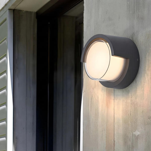ROUND LED OUTDOOR WALL LIGHT