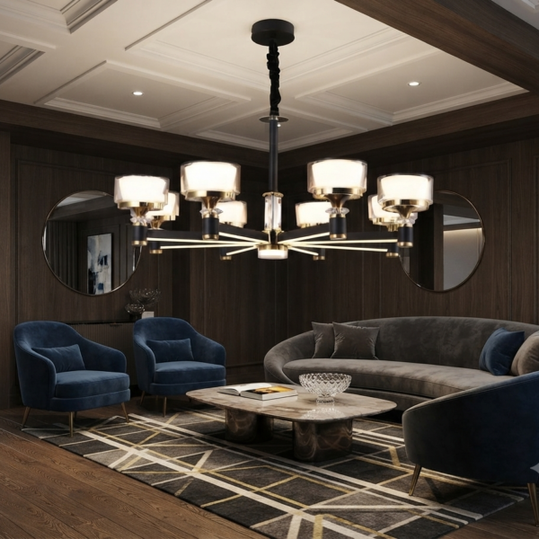 Radiant Halo Chandelier