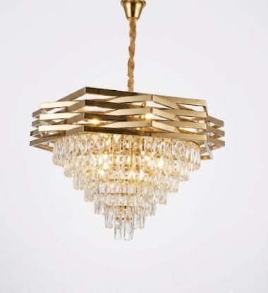 GOLD CRYSTAL CHANDELIER