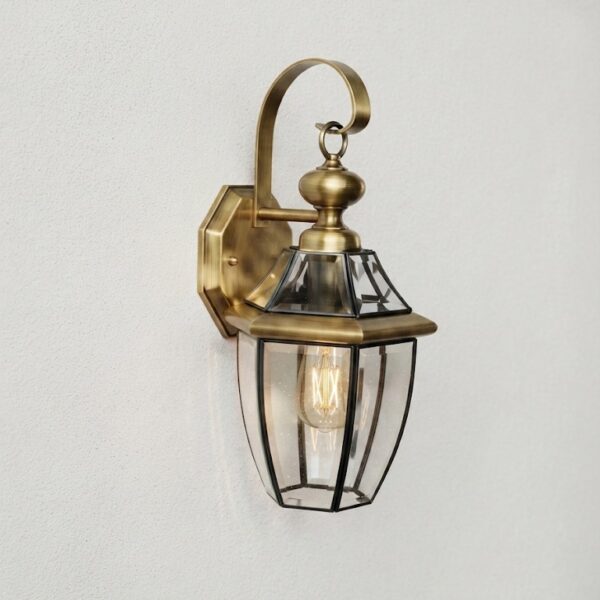 Gear 1 – Outdoor Brass Wall Lamp