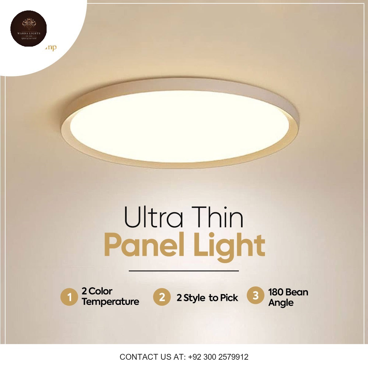 ULTRA THIN ROUND LED PANEL LIGHT