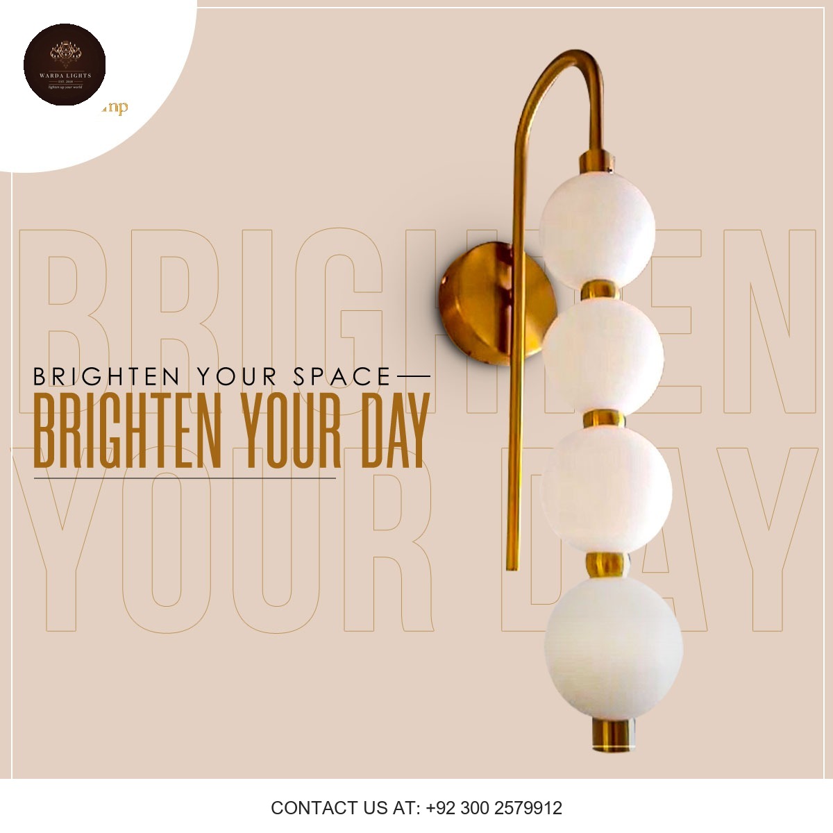 GLOBE WALL SCONCE - 4 BALLS