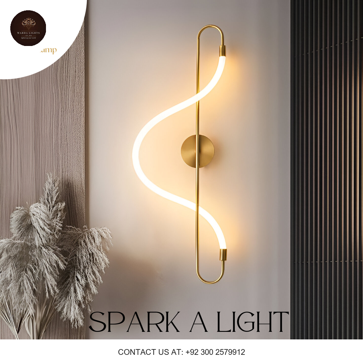 ARTISTIC MODERN WALL LIGHT