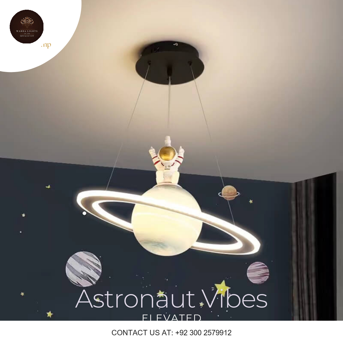 Astronaut pendant light