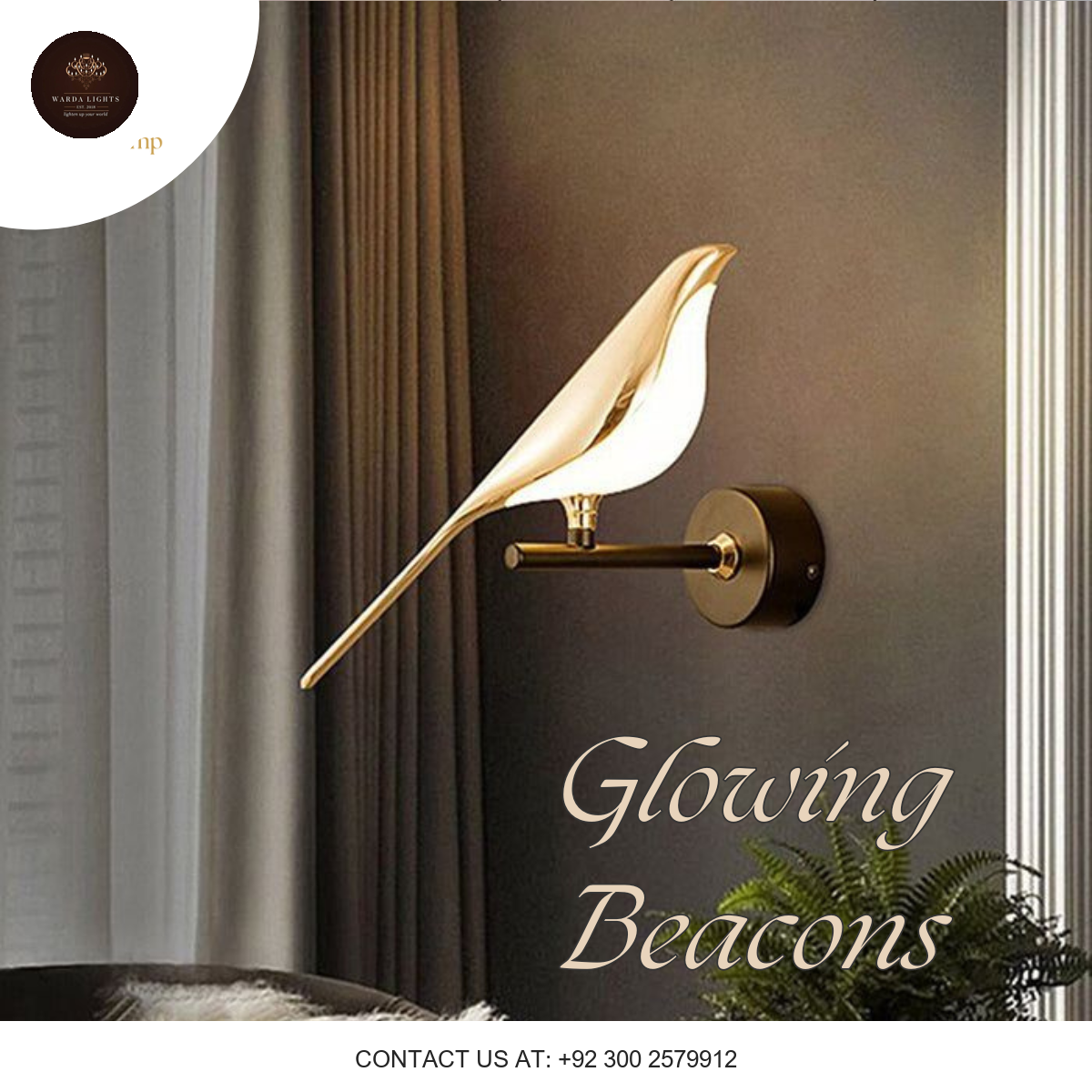 AMOR BIRD WALL SCONCE