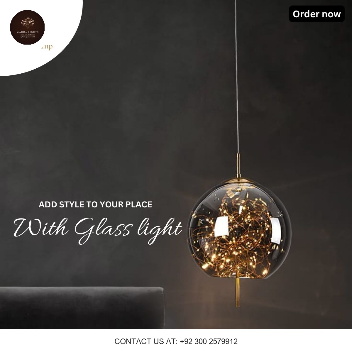 MODERN GLASS DECORATIVE HANGING LIGHT
