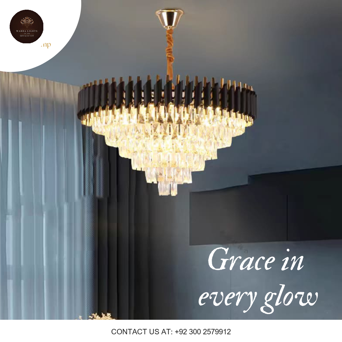 NORDIC CRYSTAL CHANDELIER