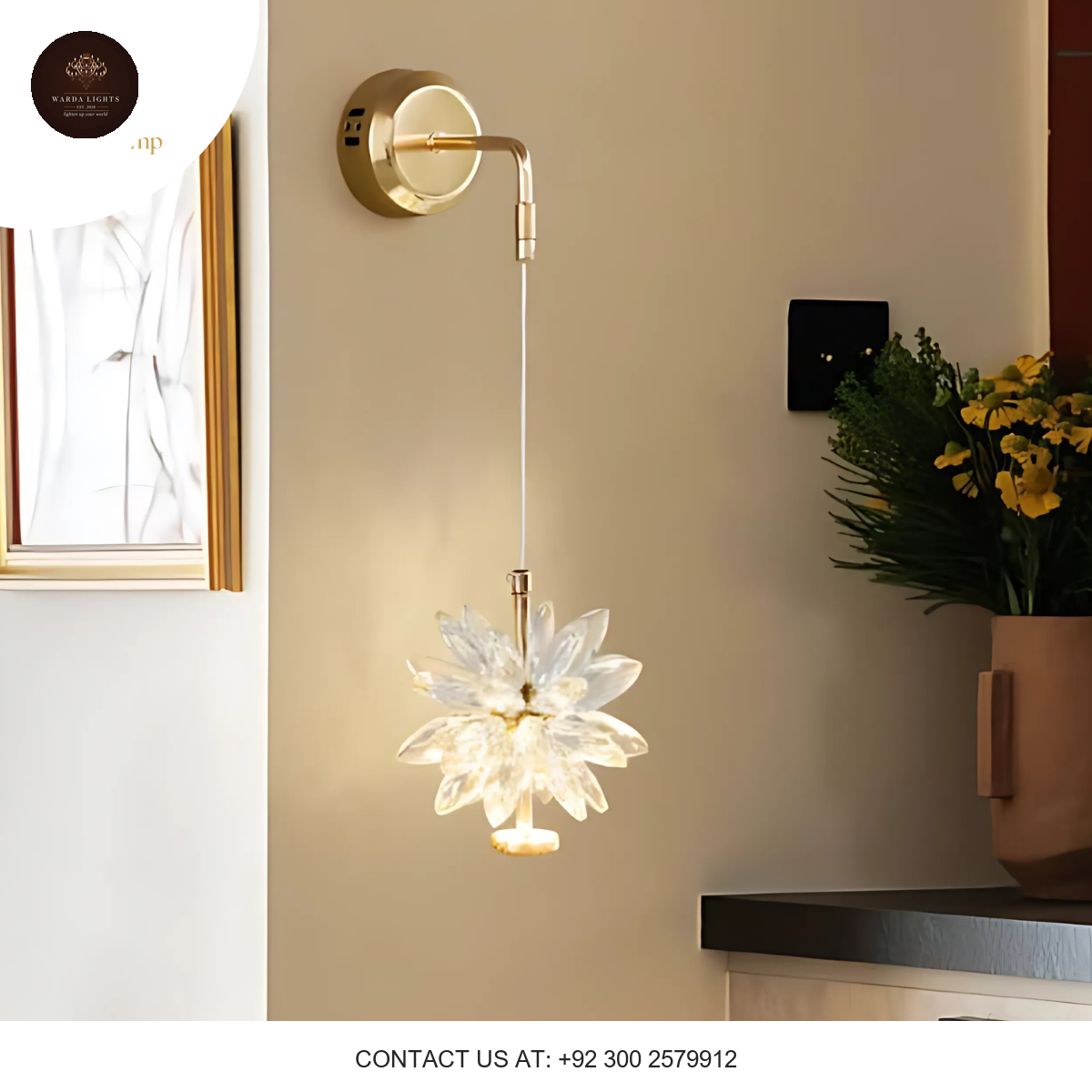 DECORATIVE WALL HANGING LIGHT