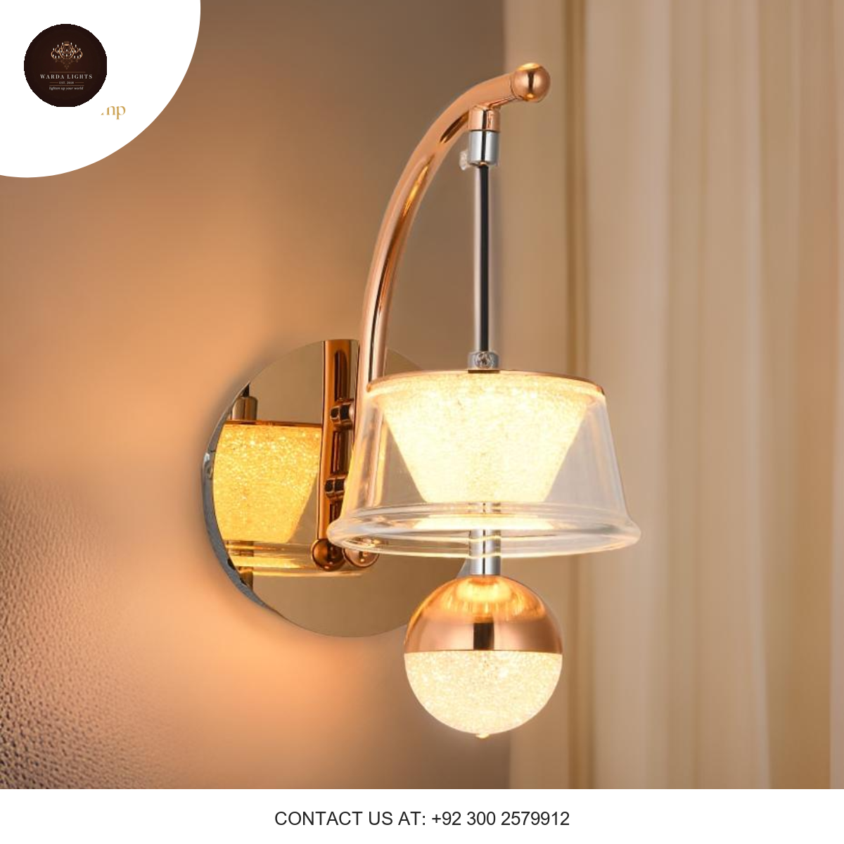 DECORATIVE HANGING WALL LAMP