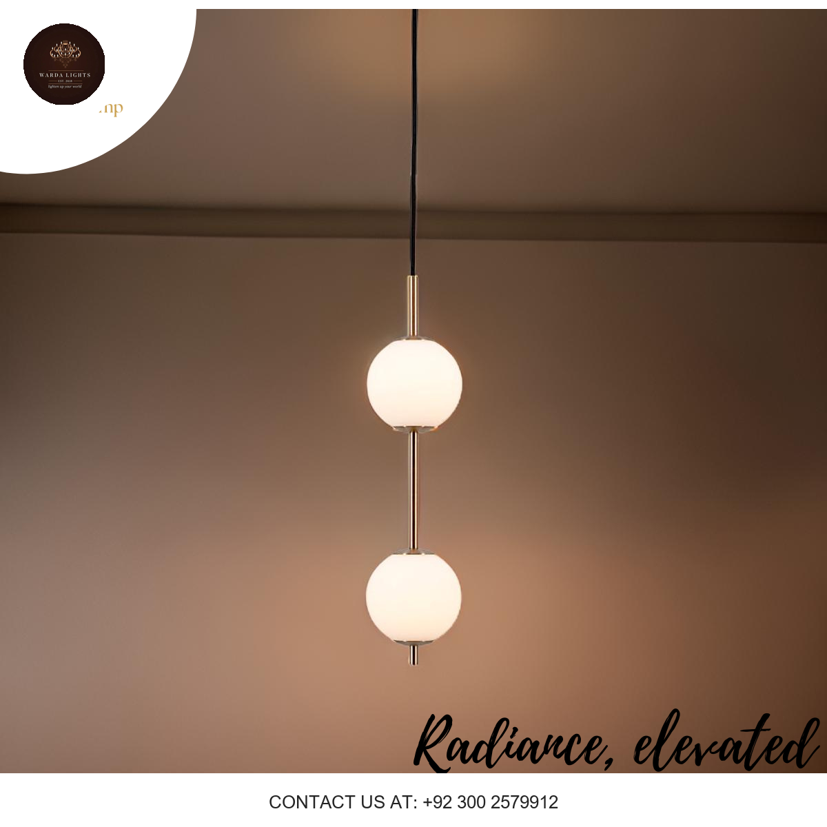 DOUBLE GLOBE PENDANT LIGHT