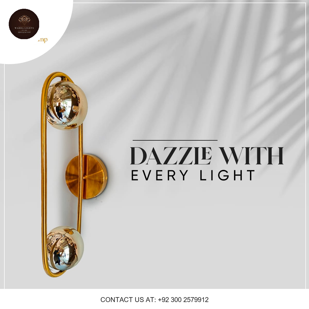 VINTAGE LONG DOUBLE WALL LIGHT