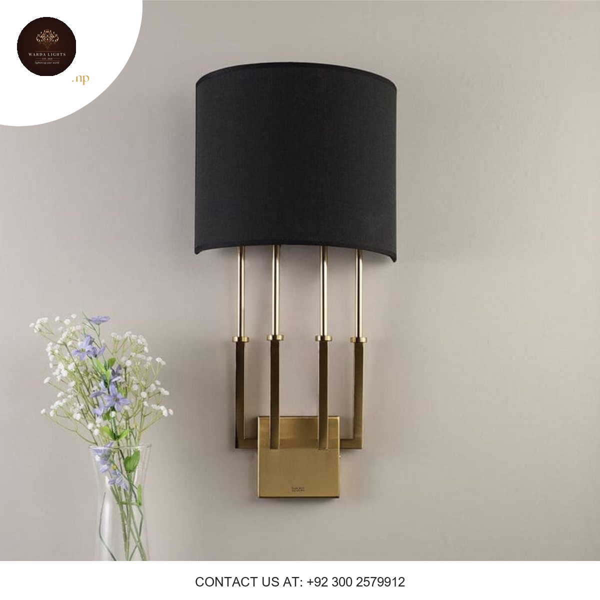 FABRIC SHADE WALL LIGHT