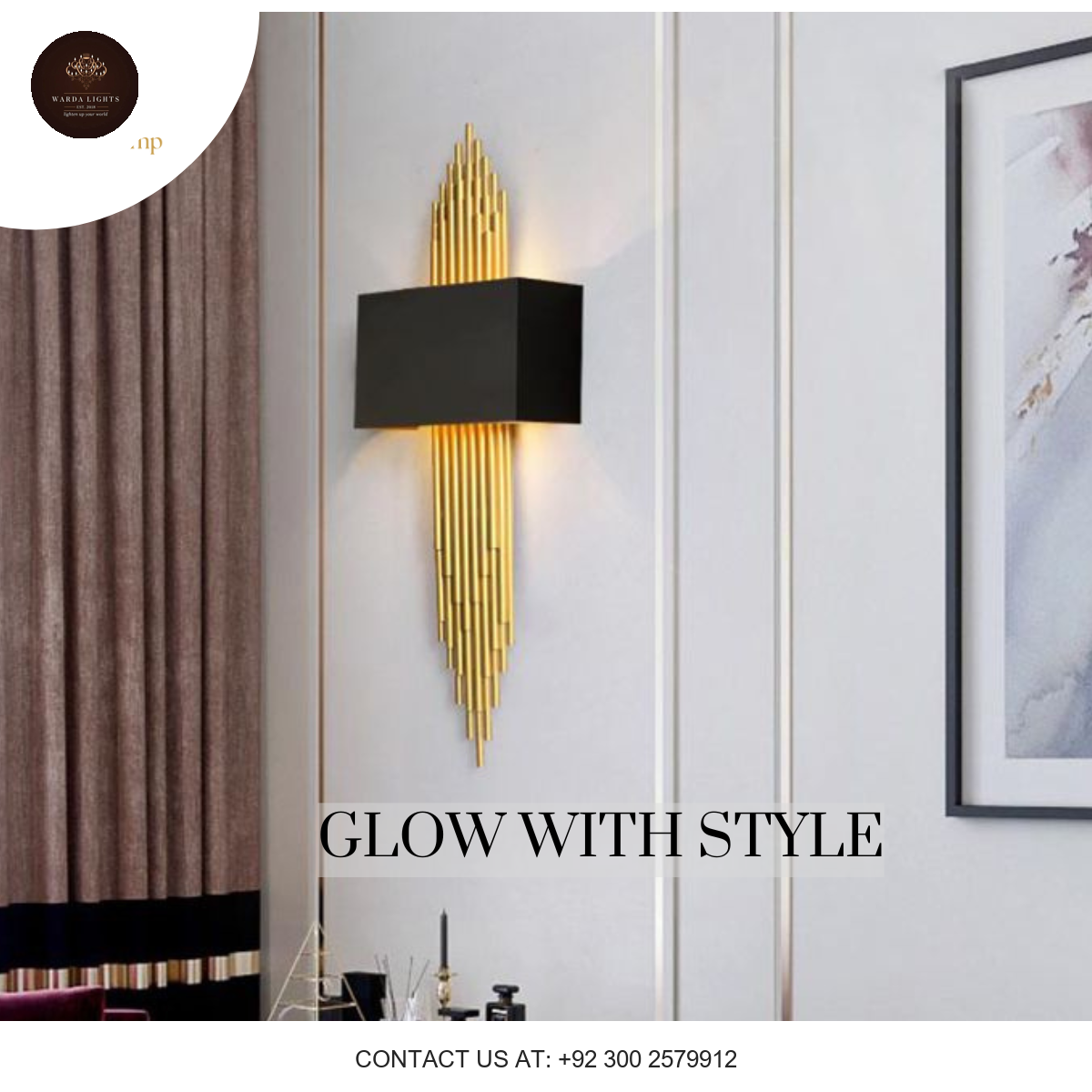 FABRIC SHADE WALL LAMP