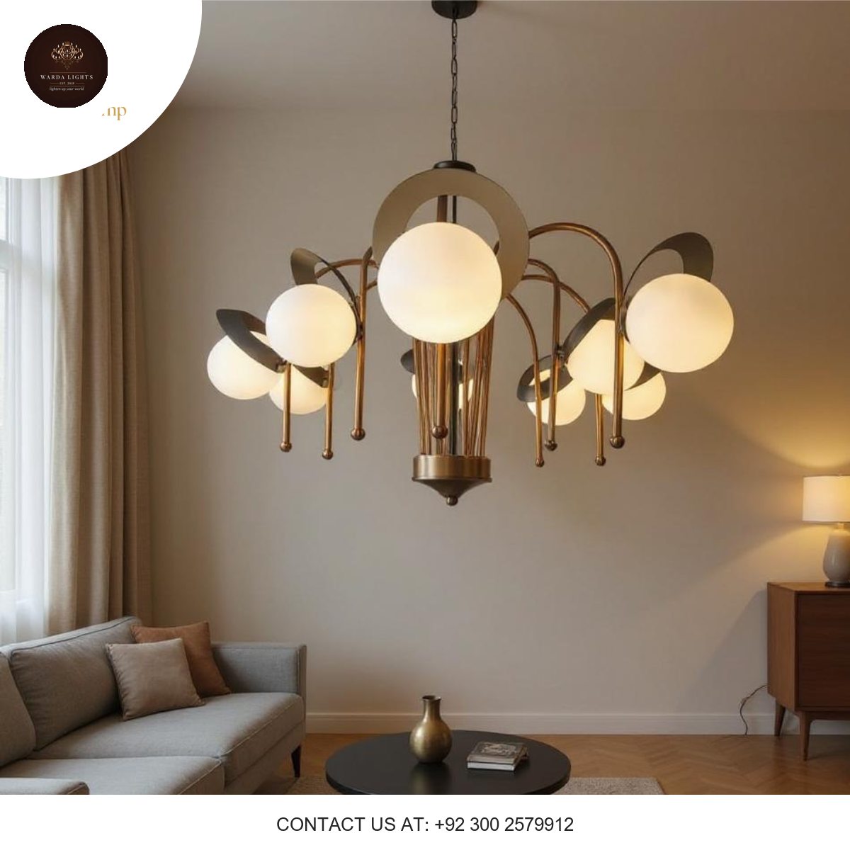 GLOW ARC CHANDELIER