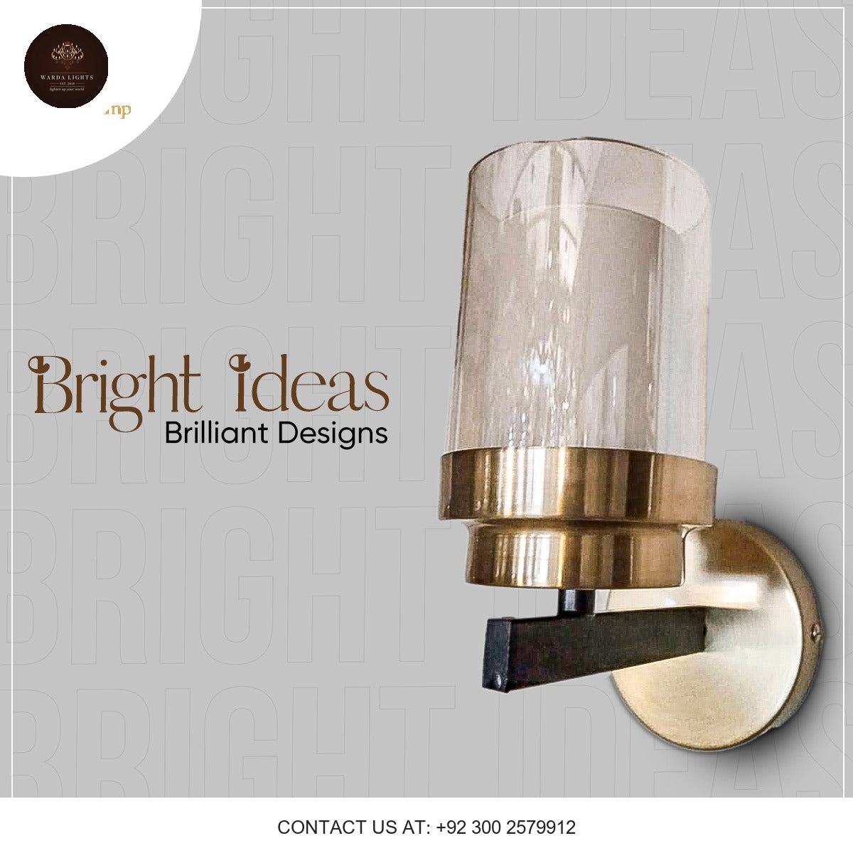 CYLINDER GLASS WALL LAMP