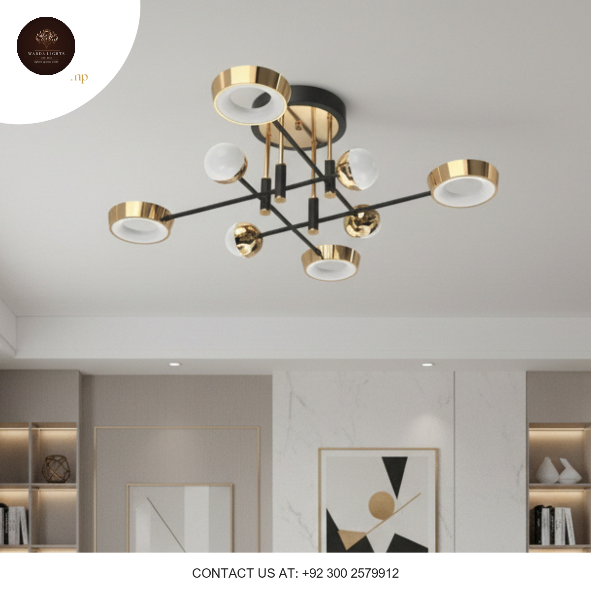 4+4 LED CHANDELIER