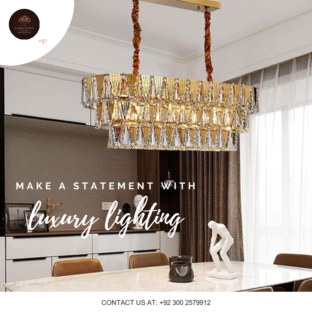MODERN CRYSTAL CHANDELIER