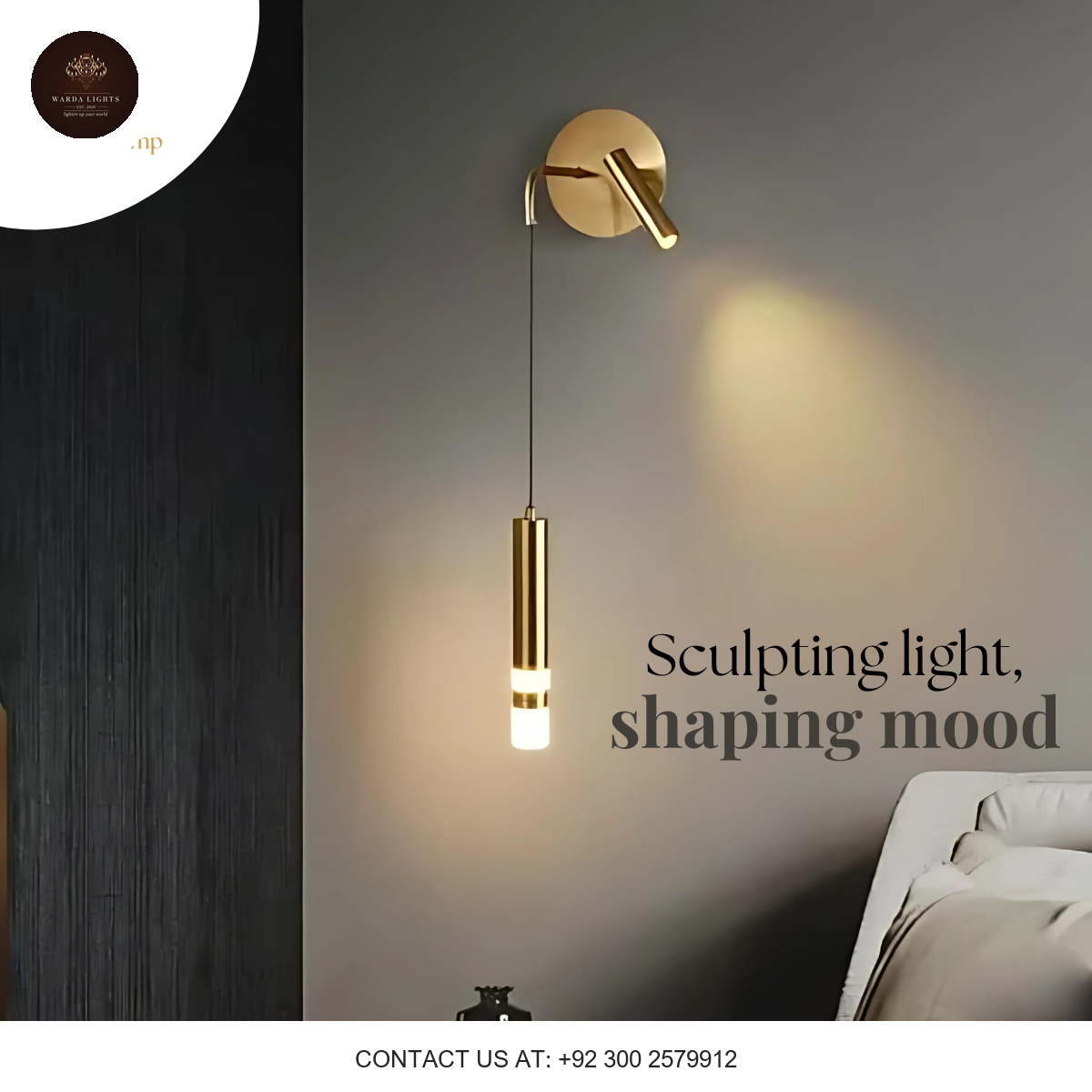 BEDSIDE LIGHT WITH SPOTLIGHT