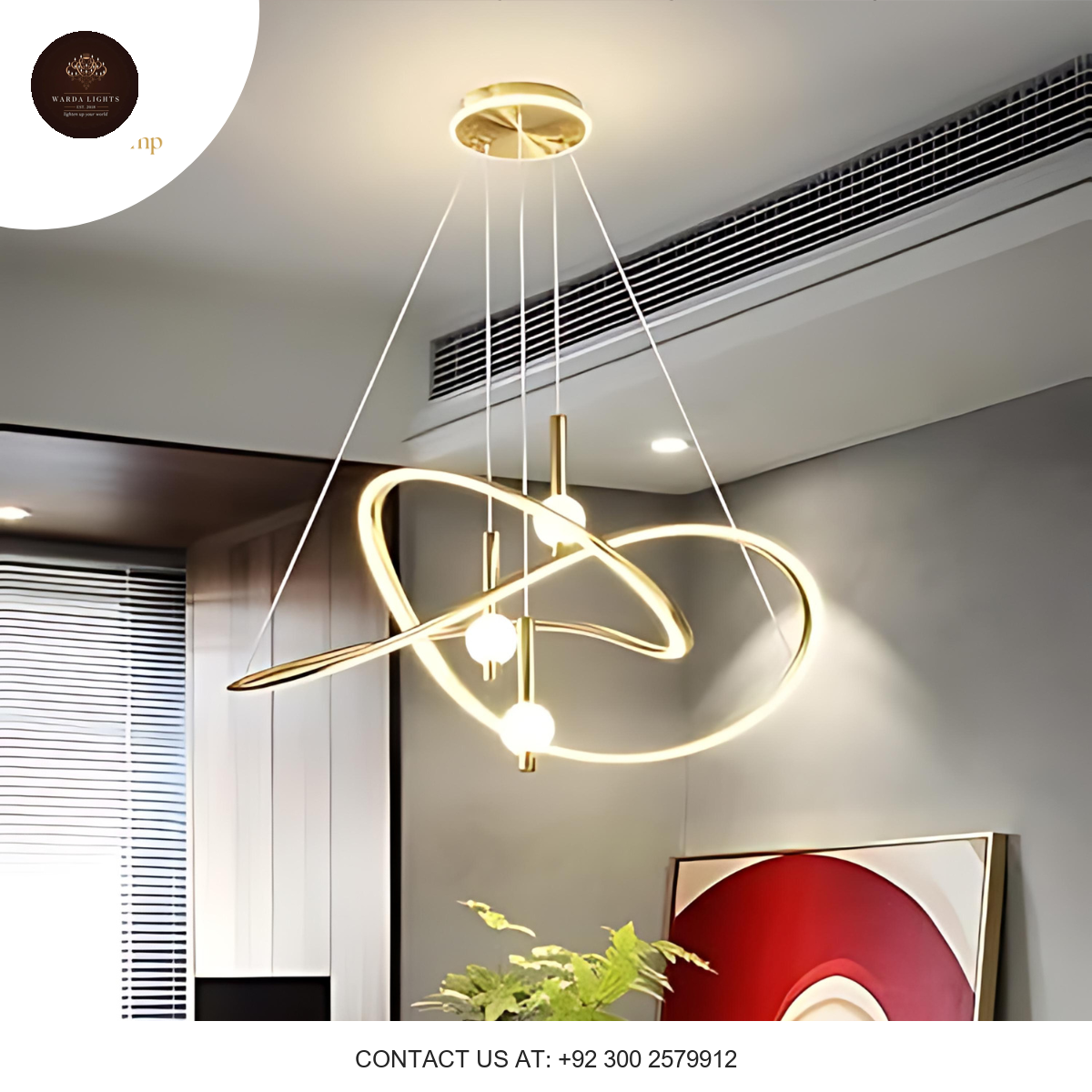 MODERN GOLD PENDANT LIGHT