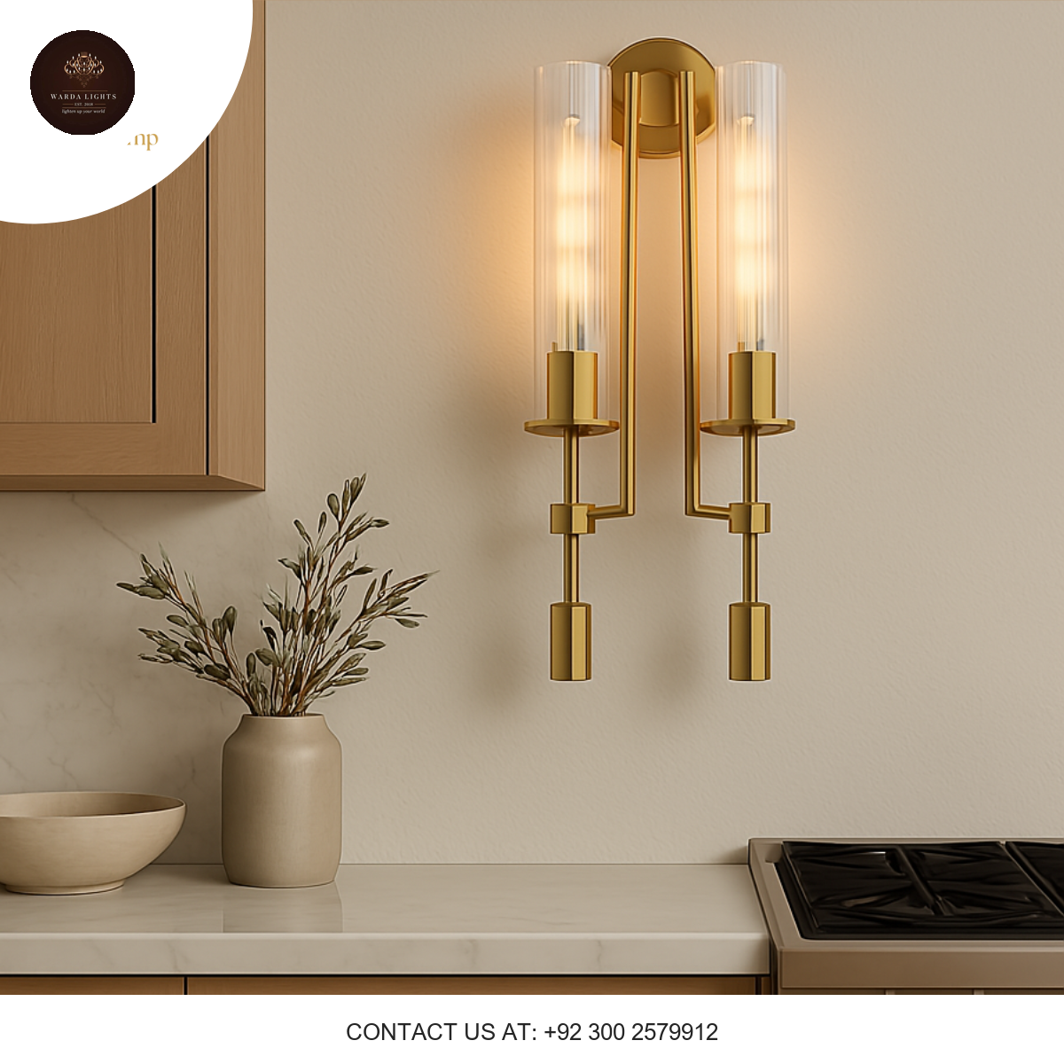 DOUBLE TUBE WALL LIGHT