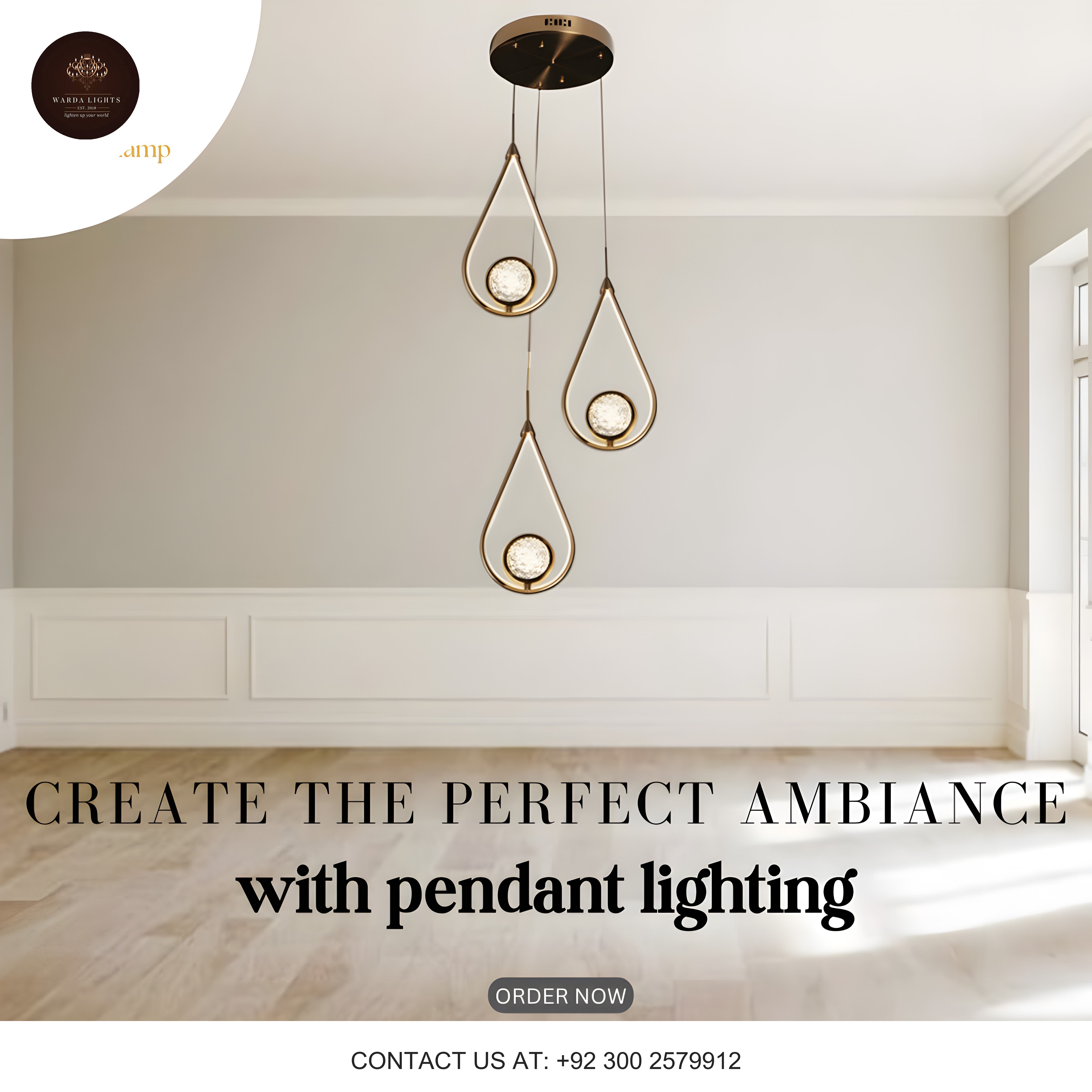 MODERN LED WATER DROP PENDANT LIGHT