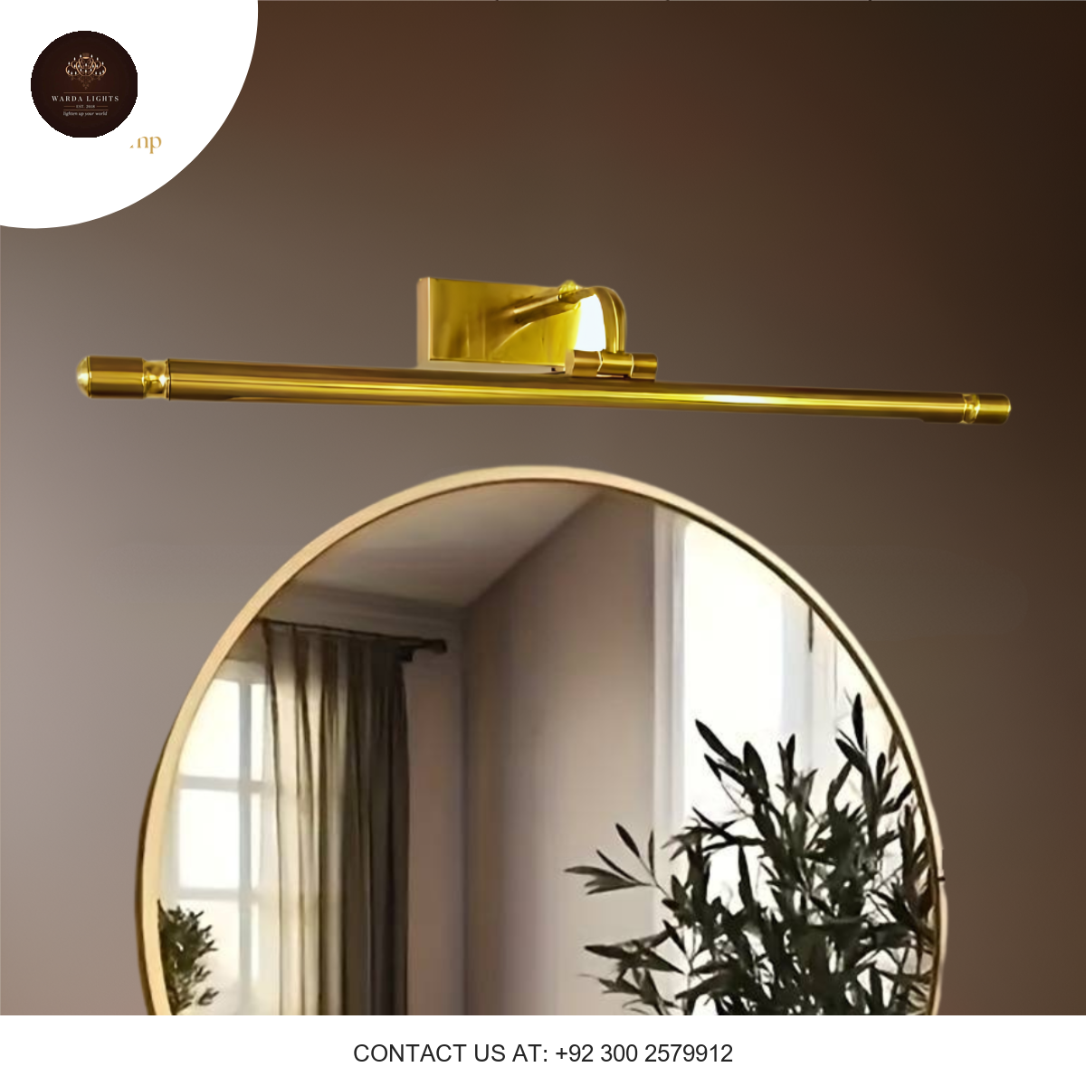 TRADITIONAL GOLD MIRROR LIGHT