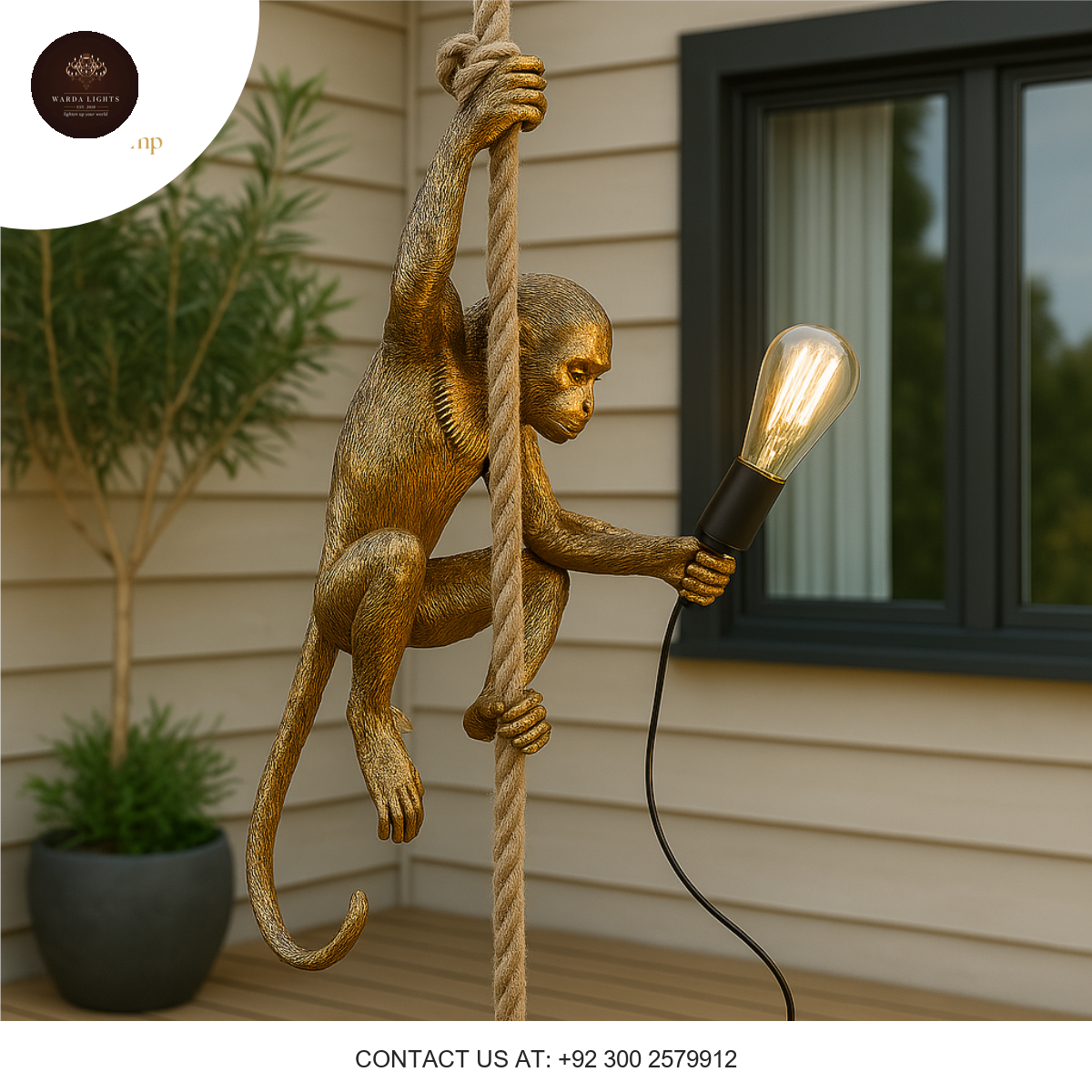 MONKEY HANGING LIGHT