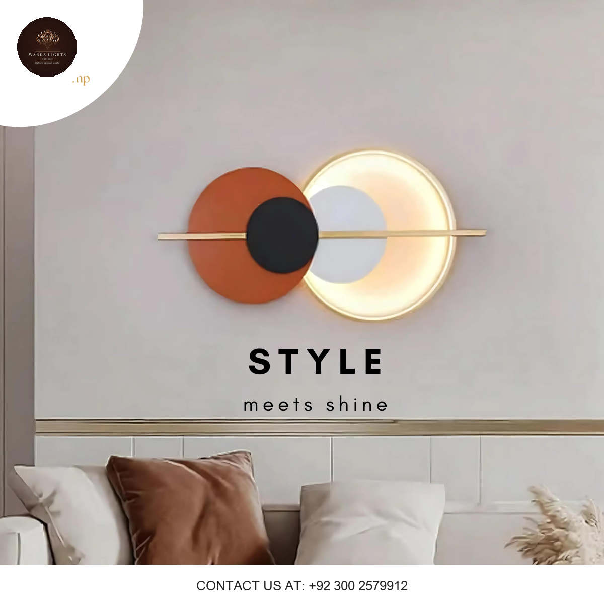 LED ROUND METAL WALL LIGHT