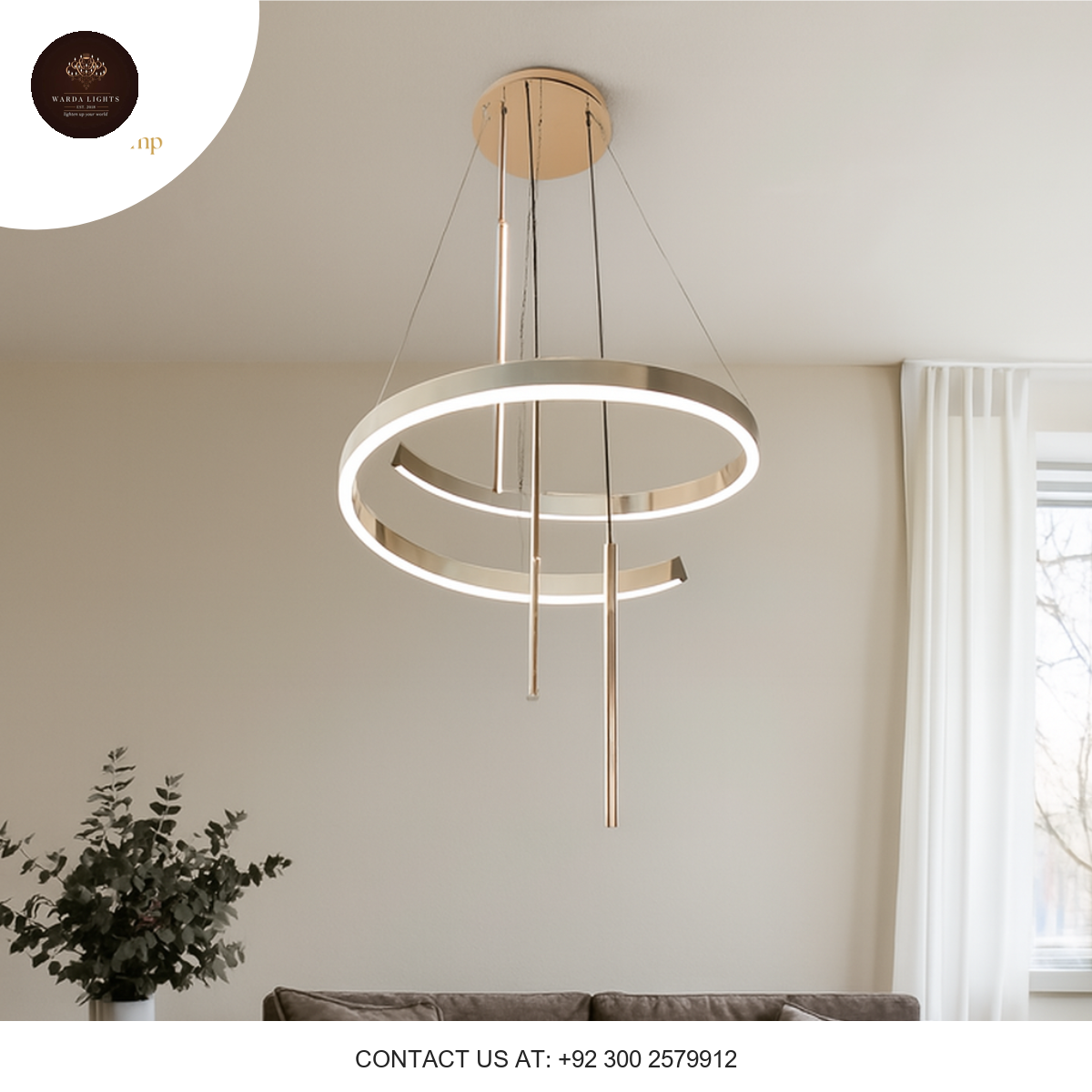 SPIRAL LED HANGING LIGHT