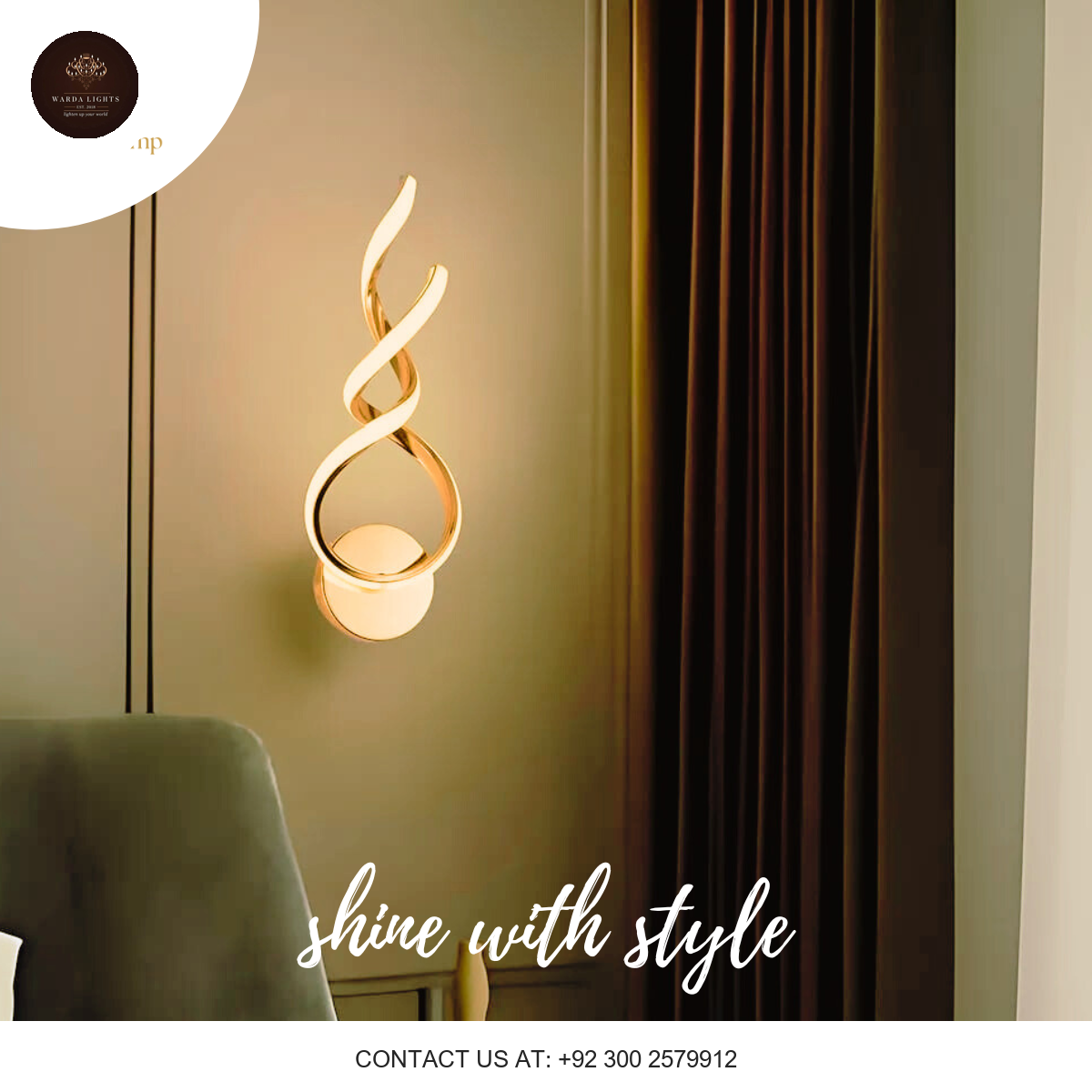 MODERN LED SPIRAL LIGHT