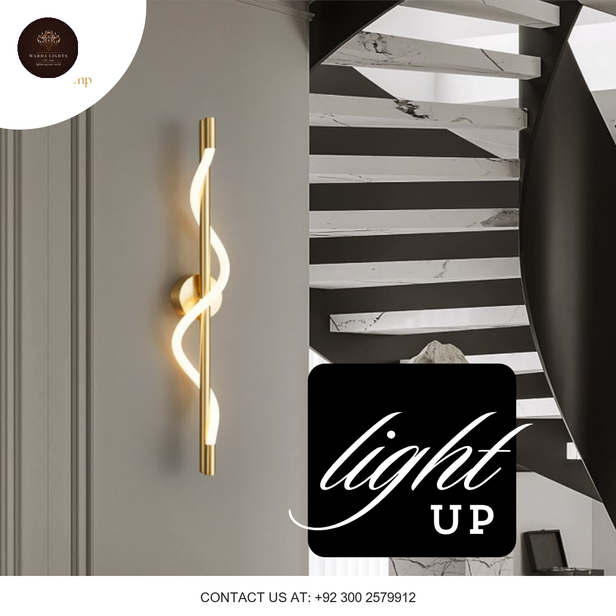 LINEAR CURVE WALL SCONCE