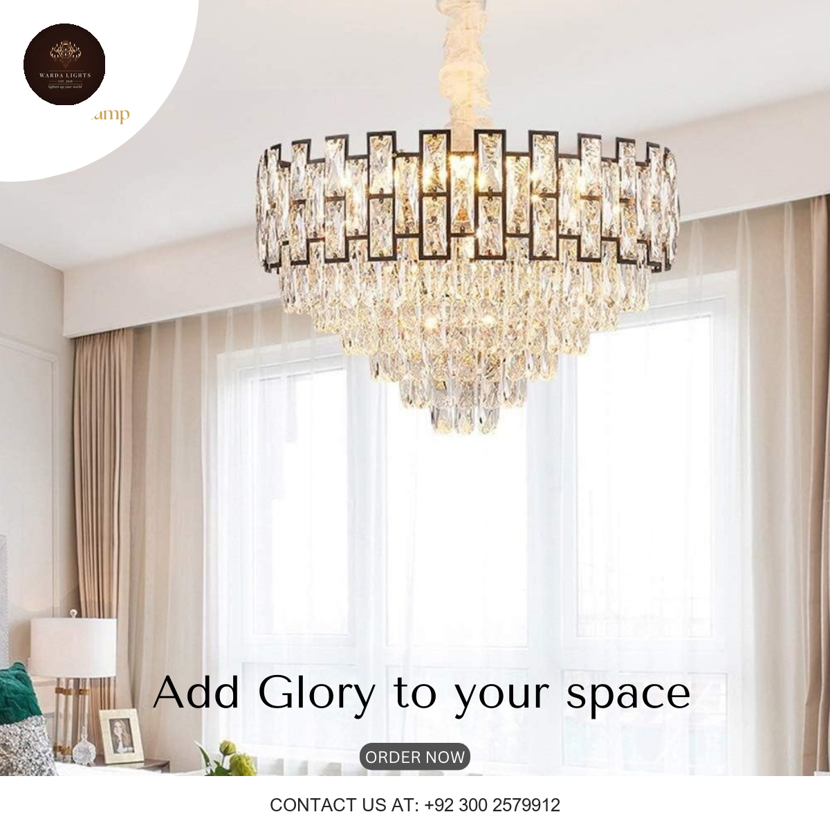 MODERN CRYSTAL CHANDELIER