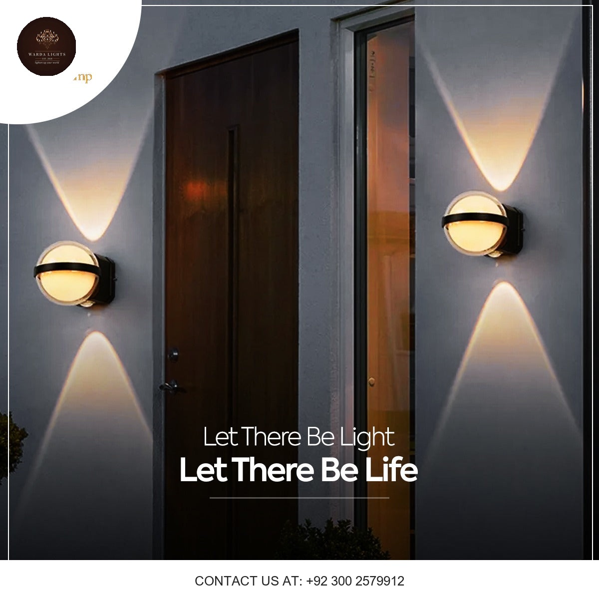 WHITE BODY GLASS WALLL LAMP